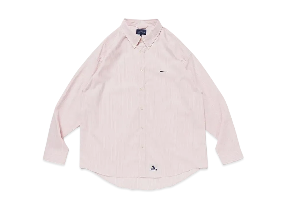 DESCENDANT Kennedy's Stripe LS Shirt "Pink"