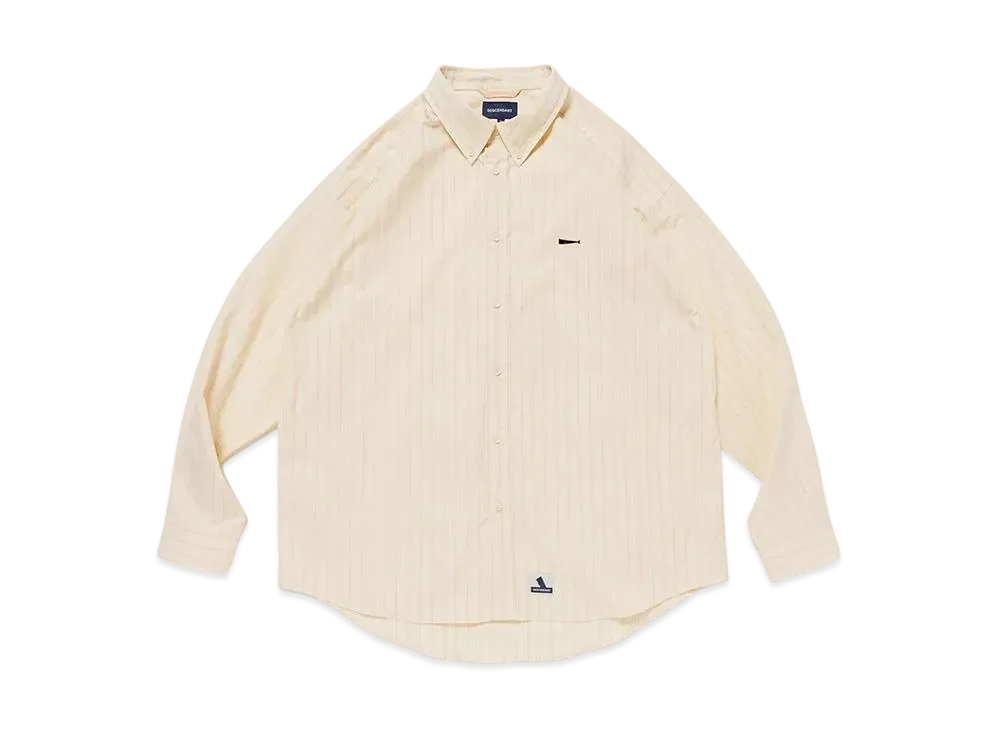DESCENDANT Kennedy's Stripe LS Shirt "Yellow"