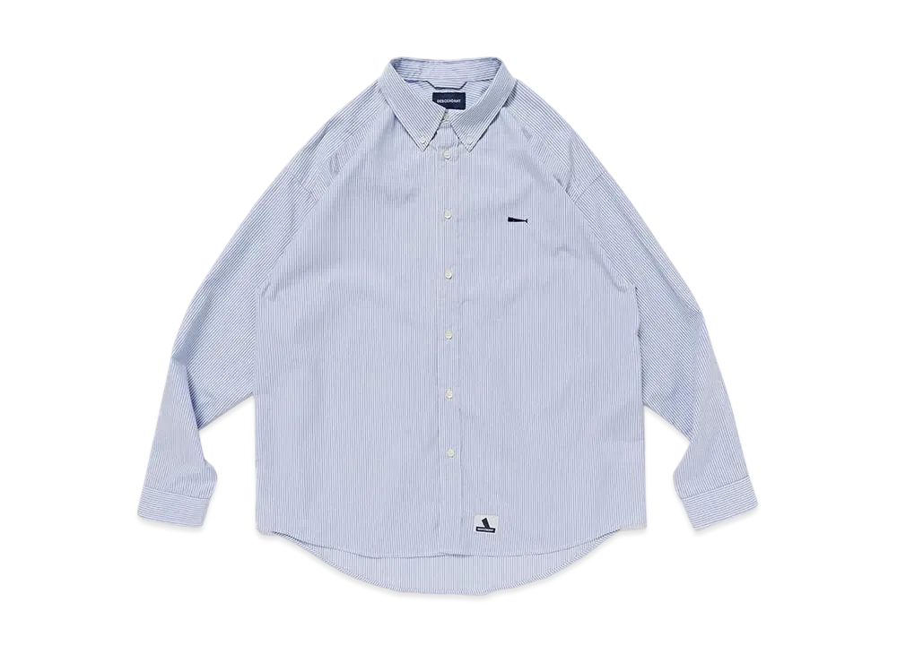 DESCENDANT Kennedy's Stripe LS Shirt "Blue"