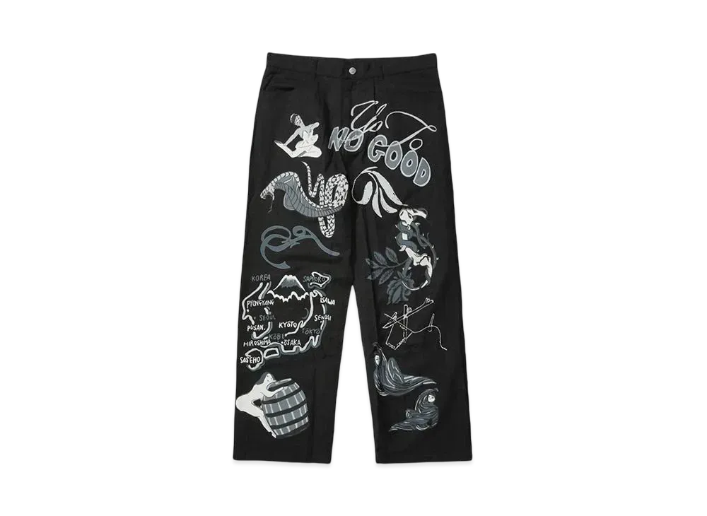 F-LAGSTUF-F SOUVENIA PANTS "BLACK"