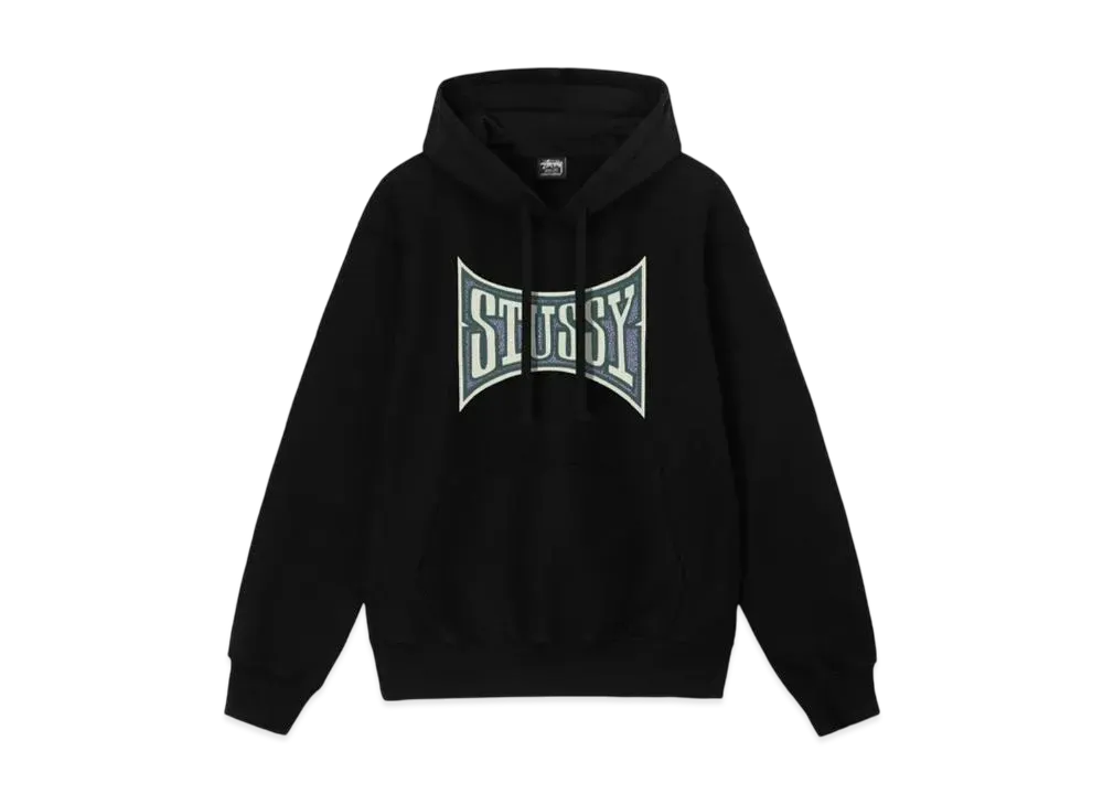 Stussy Champion Pigment Dyed Hoodie "Black"