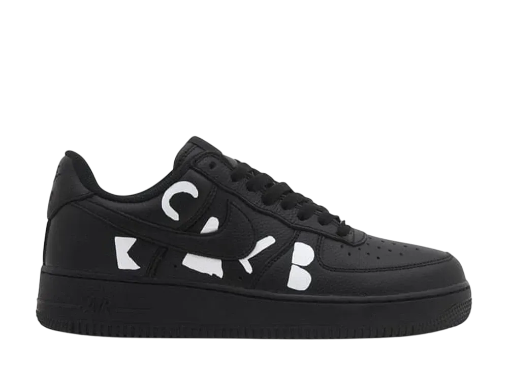 BLACK COMME des GARCONS × Nike Air Force 1 Low Retro "Black"