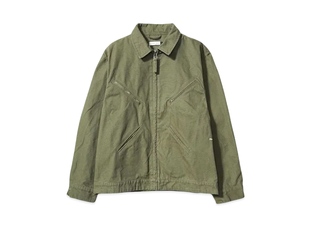 POP TRADING COMPANY full zip jacket"FOUR LEAF CLOVER"