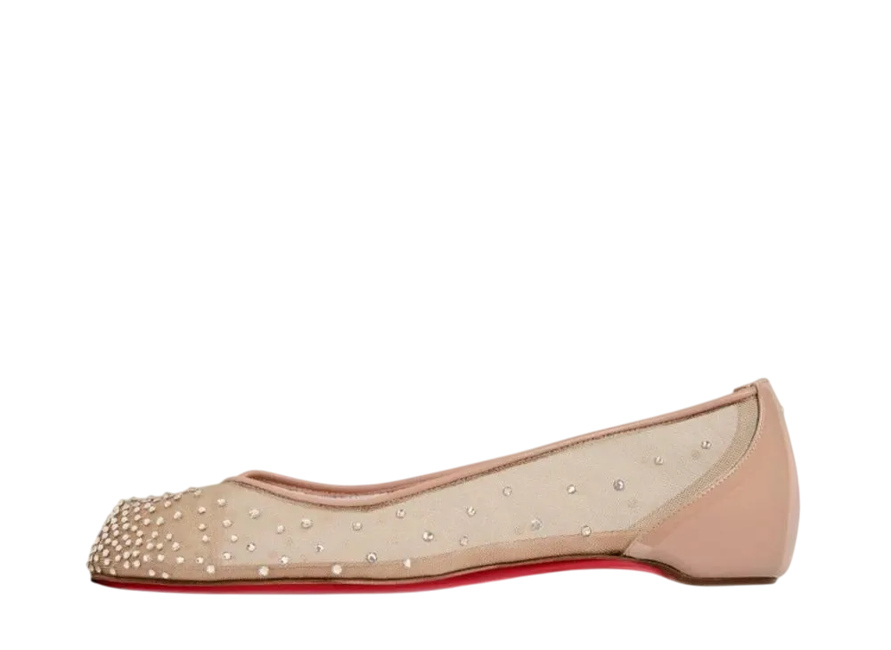 クリスチャンルブタン × メゾンマルジェラ ウィメンズ マルルジェラ ストラス "ヌード"