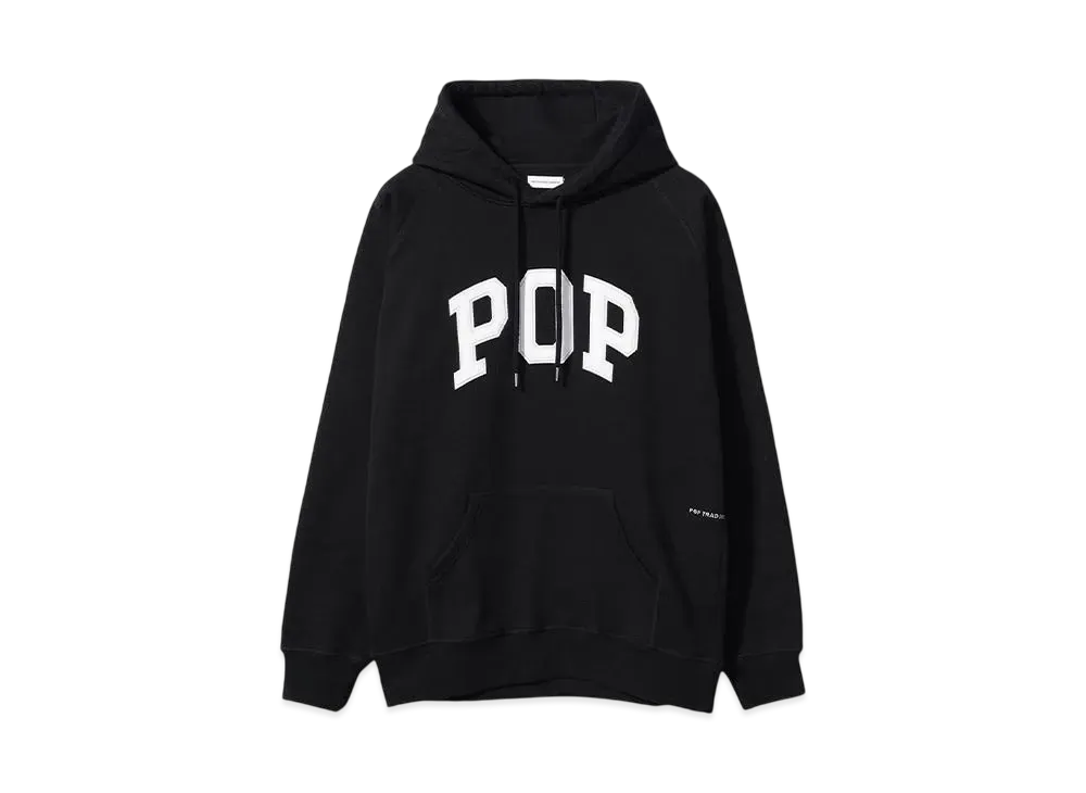 POP TRADING COMPANY arch hooded sweat"BLACK"