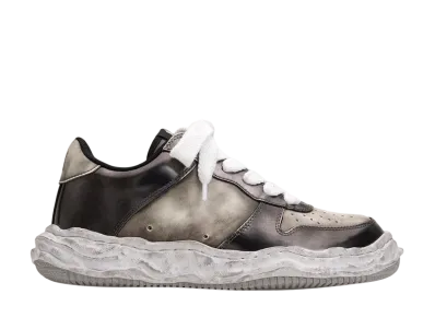 Mannahatta NYC × Maison MIHARA YASUHIRO MMY WAYNE OG Sole Brush Off Leather Low-top Sneaker "Black/White"