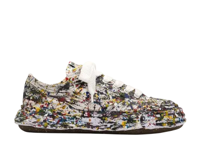 Maison MIHARA YASUHIRO PETERSON23 OG Sole Sputtering Paint Canvas Low-top Sneaker "White"