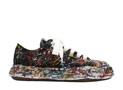 Maison MIHARA YASUHIRO PETERSON23 OG Sole Sputtering Paint Canvas Low-top Sneaker "Black"