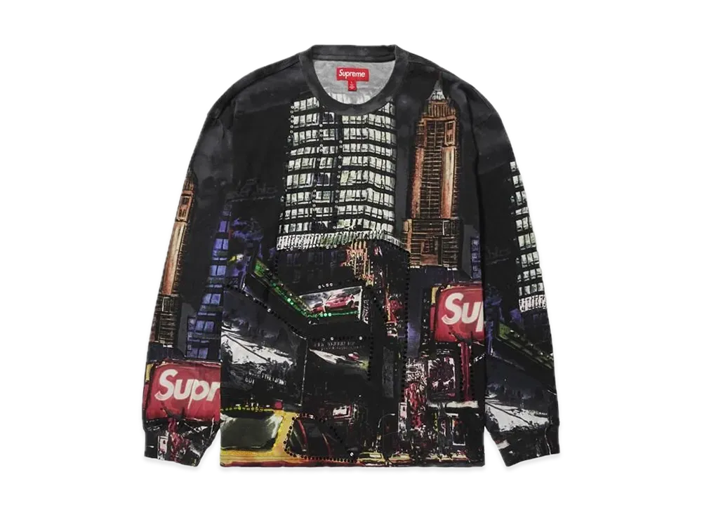 Supreme Skyline Sequin L/S Top "Night"