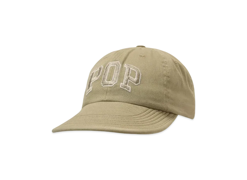 POP TRADING COMPANY arch sixpanel flexfoam hat"WHITE PEP"