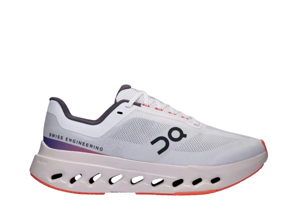 On Women's Cloudsurfer Next Wide "White/Flame"