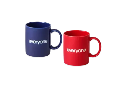 everyone Duo Logo Mugs "Navy Blue/Red"