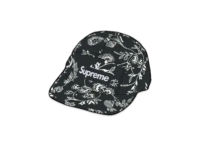 Supreme Floral Jacquard Camp Cap "Black"