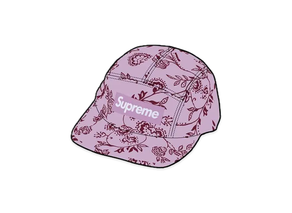 Supreme Floral Jacquard Camp Cap "Pink"