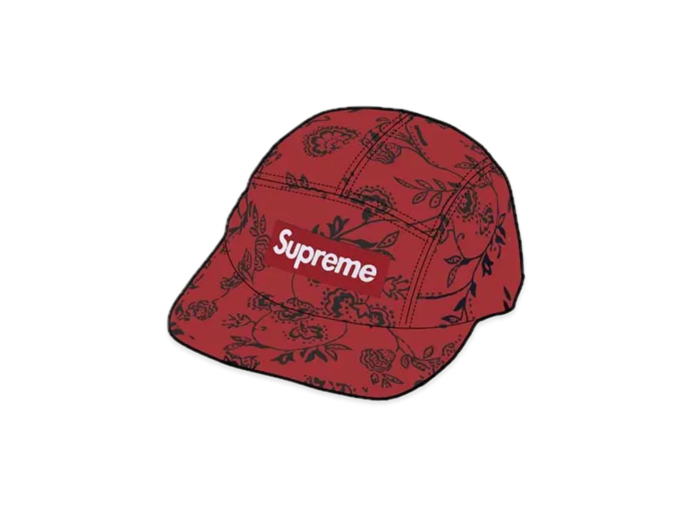 Supreme Floral Jacquard Camp Cap "Red"