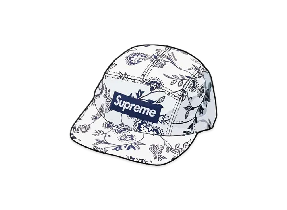 Supreme Floral Jacquard Camp Cap "White"