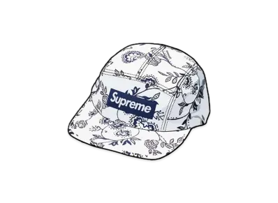 Supreme Floral Jacquard Camp Cap "White"