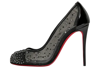 Christian Louboutin × Maison Margiela Women's Bridiela Una Strass "Black"