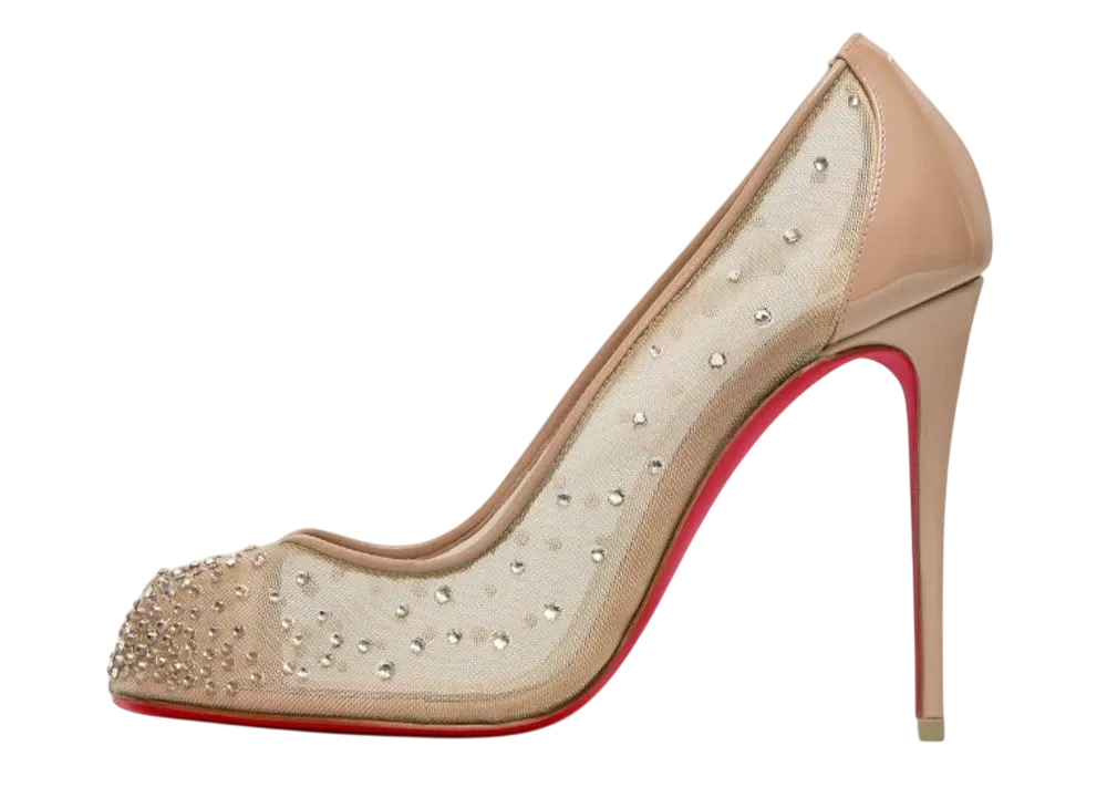Christian Louboutin × Maison Margiela Women's Bridiela Una Strass "Nude"