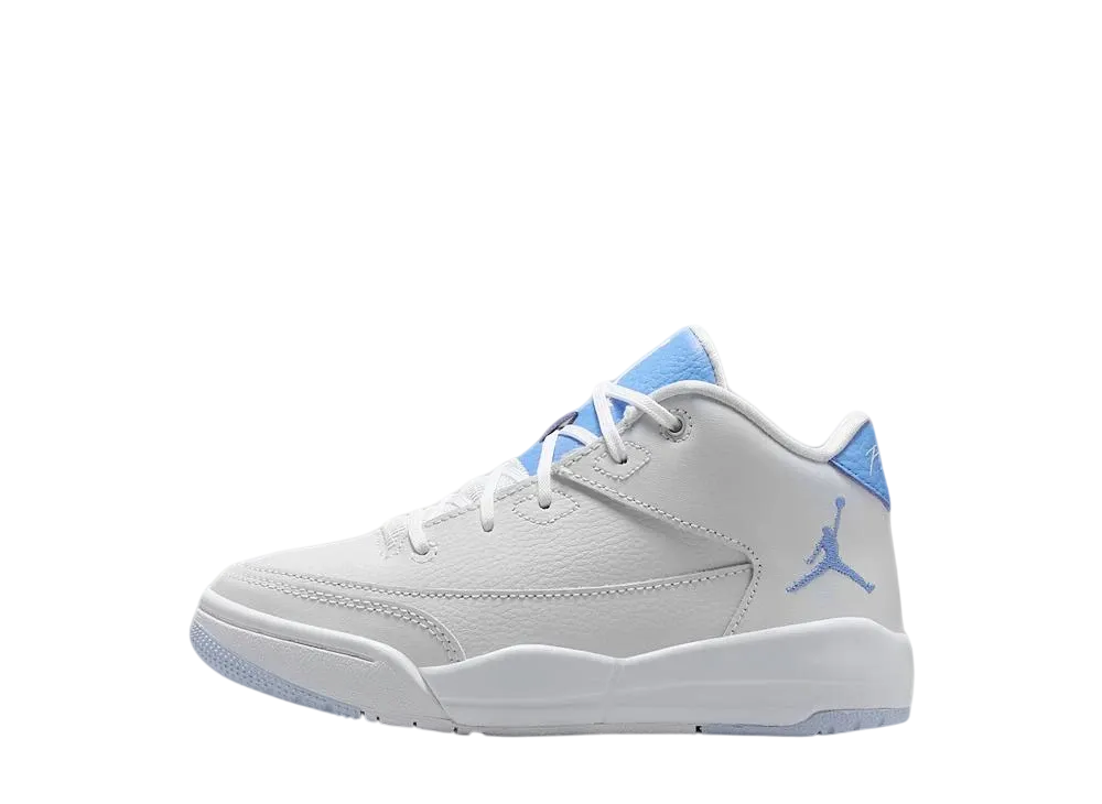 ナイキ PS ジョーダン フライト オリジン3 "ピュアプラチナム/ホワイト/ハイドロゲンブルー/レジェンドブルー" (キッズ)