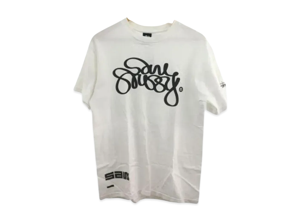 Stussy x Saw Recording Collaboration Tee "White"
