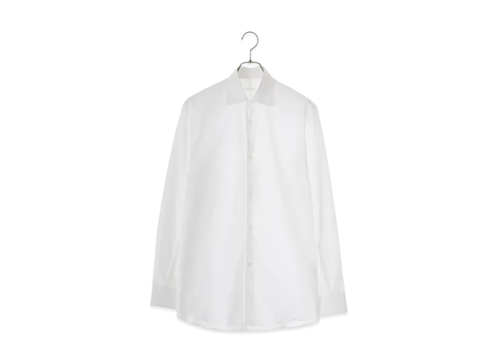 COMOLI Exclusive Twill Dress Shirt "White"