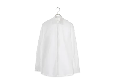 COMOLI Exclusive Twill Dress Shirt "White"