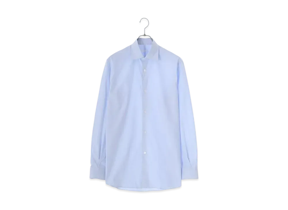 COMOLI Exclusive Twill Dress Shirt "Sax"