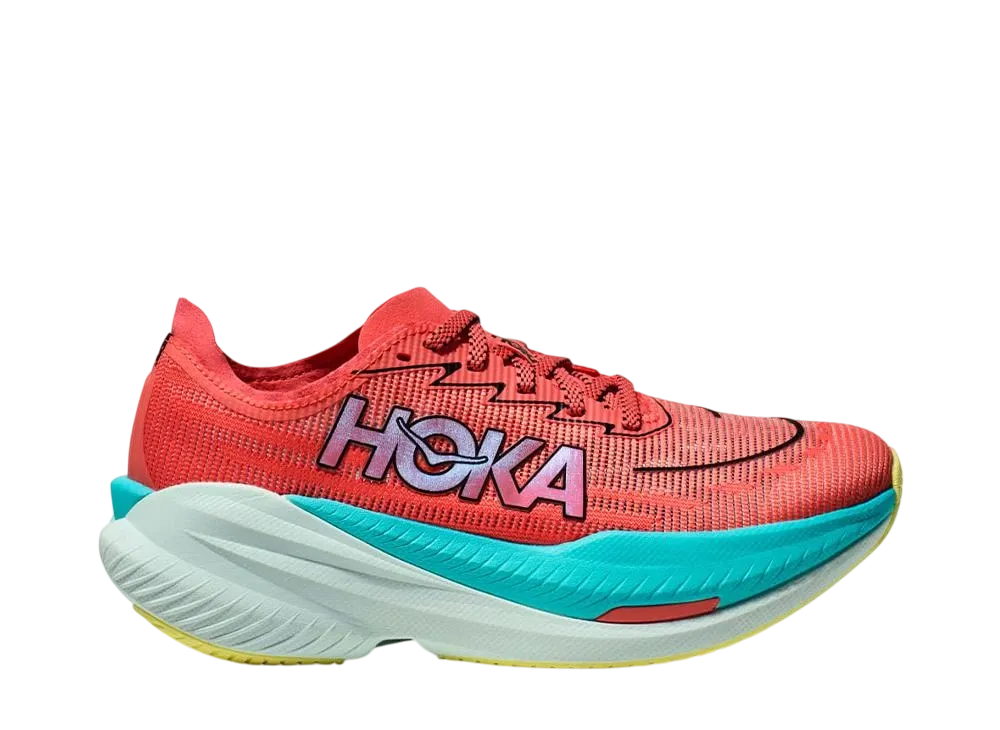 ホカ ウィメンズ マッハ X 2 "グレープフルーツ/エレクトリックコーラル"