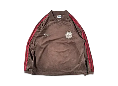 9090 Velor Game L/S Tee "BROWN"
