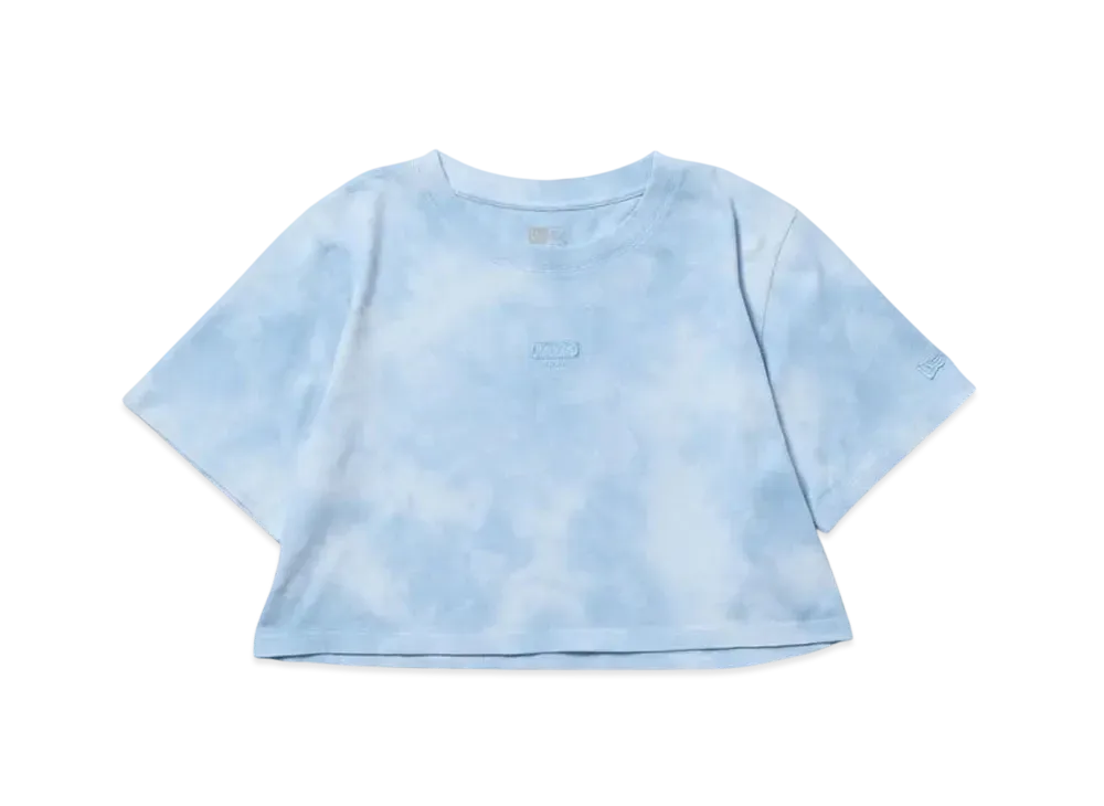 NEW ERA Women's Short Sleeve Wide T-shirt Tie-Dye "Light Blue"