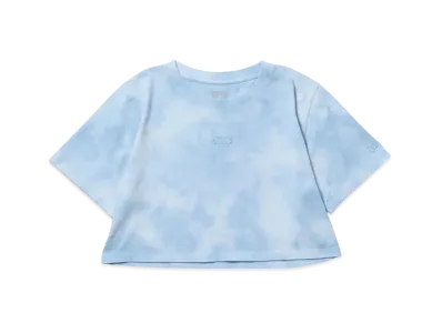 NEW ERA Women's Short Sleeve Wide T-shirt Tie-Dye "Light Blue"