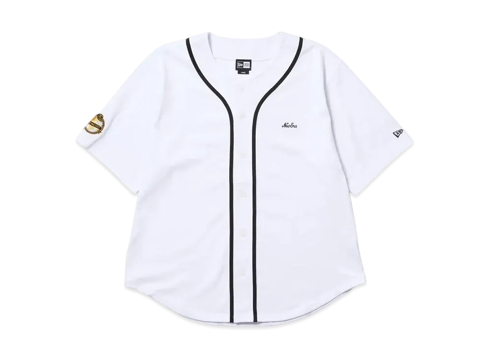 NEW ERA Heavyweight Cotton Baseball Shirt "White"