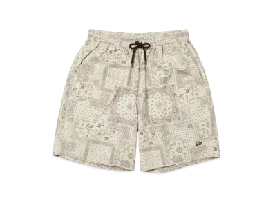 NEW ERA Woven Short Pants Floral Paisley "Stone"