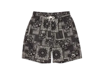 NEW ERA Woven Short Pants Floral Paisley "Black"