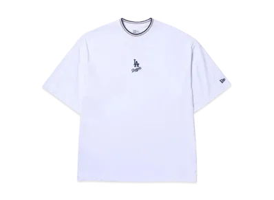 NEW ERA Short Sleeve Oversized Cotton T-Shirt Los Angeles Dodgers Mini Logo "White"