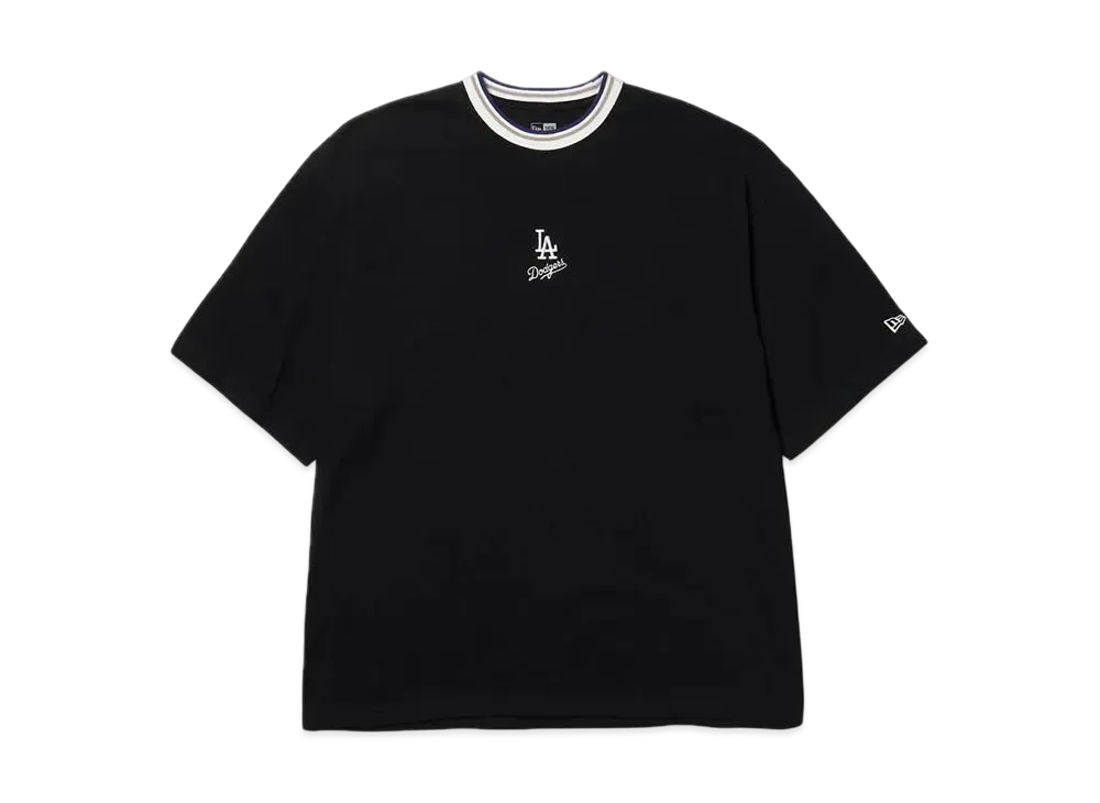 NEW ERA Short Sleeve Oversized Cotton T-Shirt Los Angeles Dodgers Mini Logo "Black"