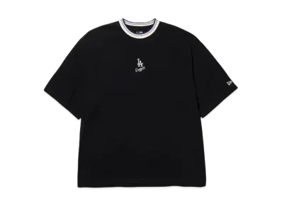NEW ERA Short Sleeve Oversized Cotton T-Shirt Los Angeles Dodgers Mini Logo "Black"