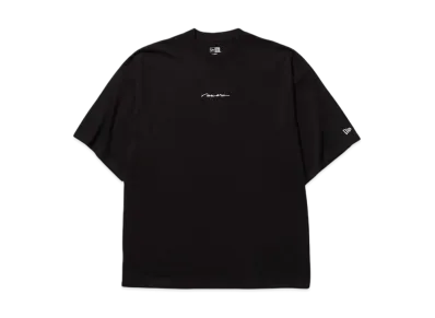 NEW ERA Short Sleeve Oversized Cotton T-Shirt Handwritten Logo "Black"