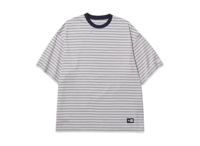 NEW ERA Short Sleeve Oversized Cotton T-Shirt Micro Border "Navy"