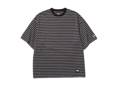 NEW ERA Short Sleeve Oversized Cotton T-Shirt Micro Border "Black"