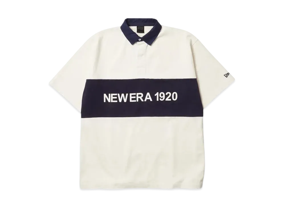 NEW ERA Short Sleeve Oversized Rugby Shirt New Era 1920 "Off White"