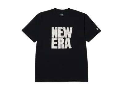 NEW ERA Short Sleeve Cotton T-Shirt Floral Paisley Square New Era Regular Fit "Black"