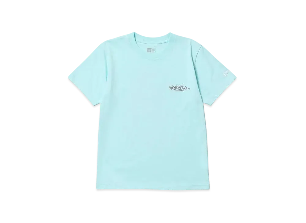 NEW ERA Youth Short Sleeve Cotton T-Shirt Graffiti "Celeste Blue"