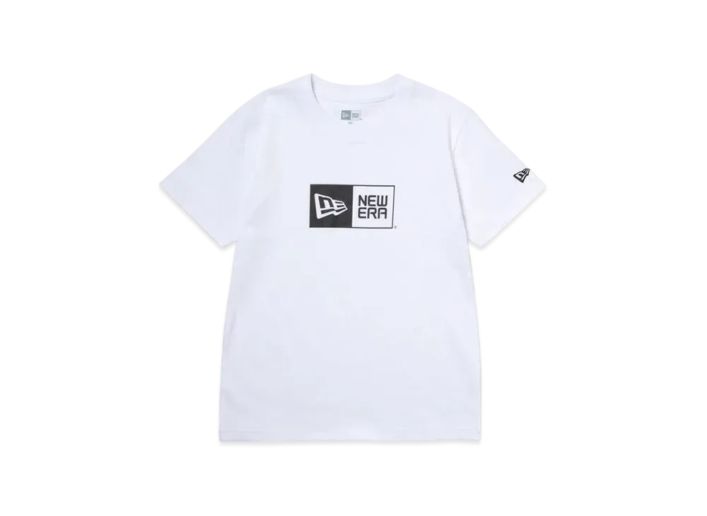 NEW ERA Youth Short Sleeve Cotton T-Shirt Box Logo "White"