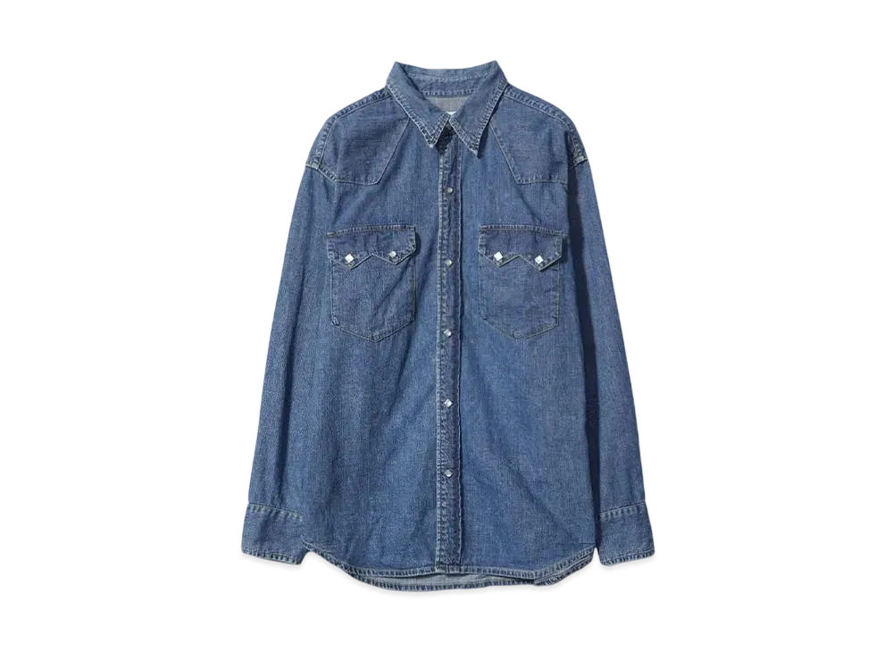 MASSES DENIM SHIRT H.WASH"INDIGO"