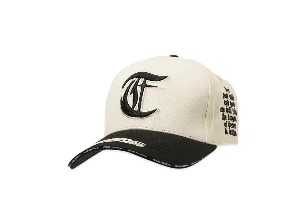 T.C.R BY TOUCHER T.C.R FREE YOUR MIND 6PANEL CAP "IVORY/BLACK"