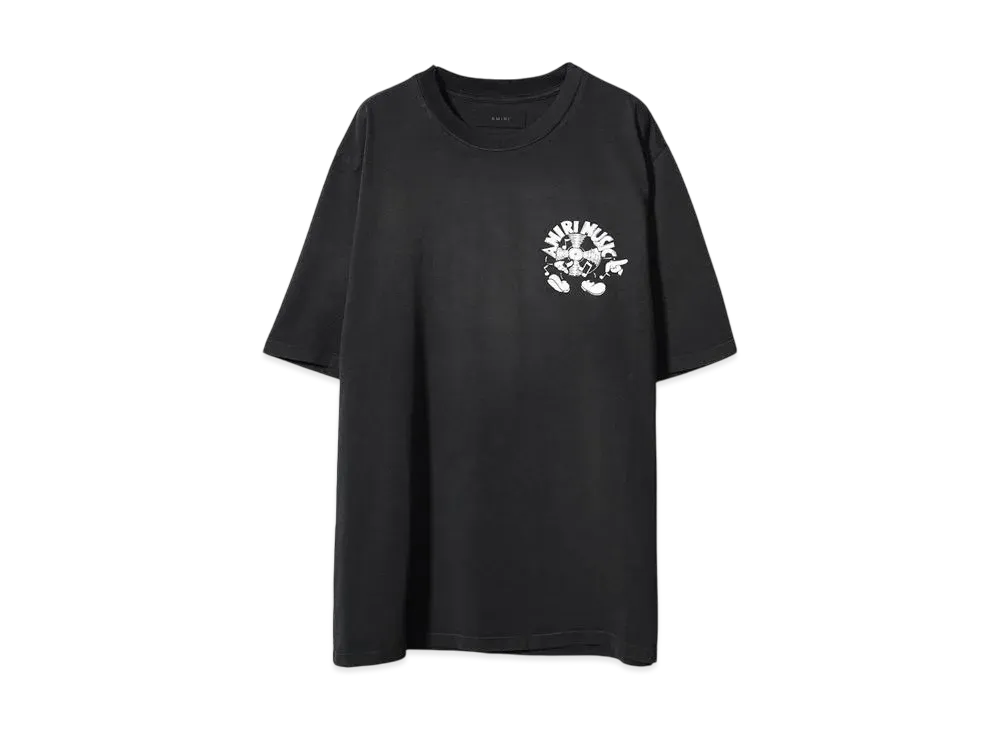 すぐ届く アミリ ミュージック レコード 半袖 Tシャツ AMIRI Music Record Tシャツ | ブラック | FARFETCH JP
