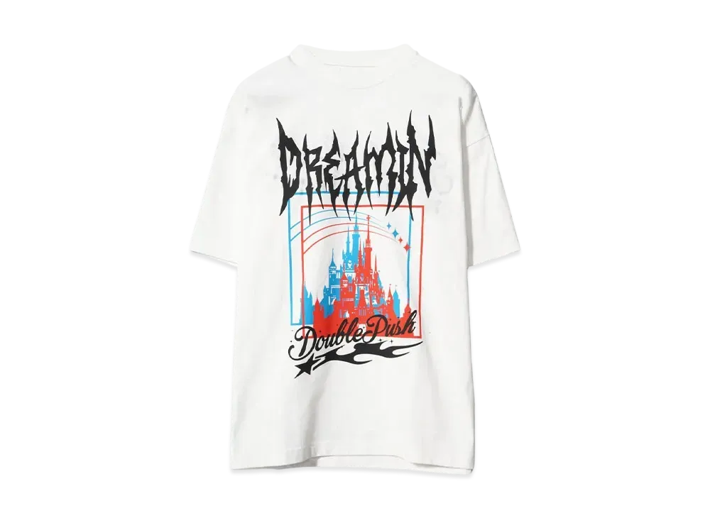 TAIN DOUBLE PUSH DREAMIN' SHORT SLEEVE T-SHIRTS"WHITE"
