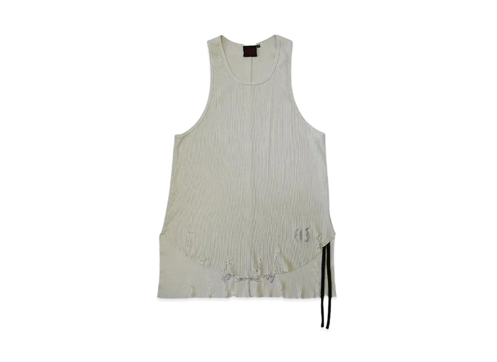 T.C.R BY TOUCHER T.C.R DAMAGE INNER TANKTOP "IVORY"